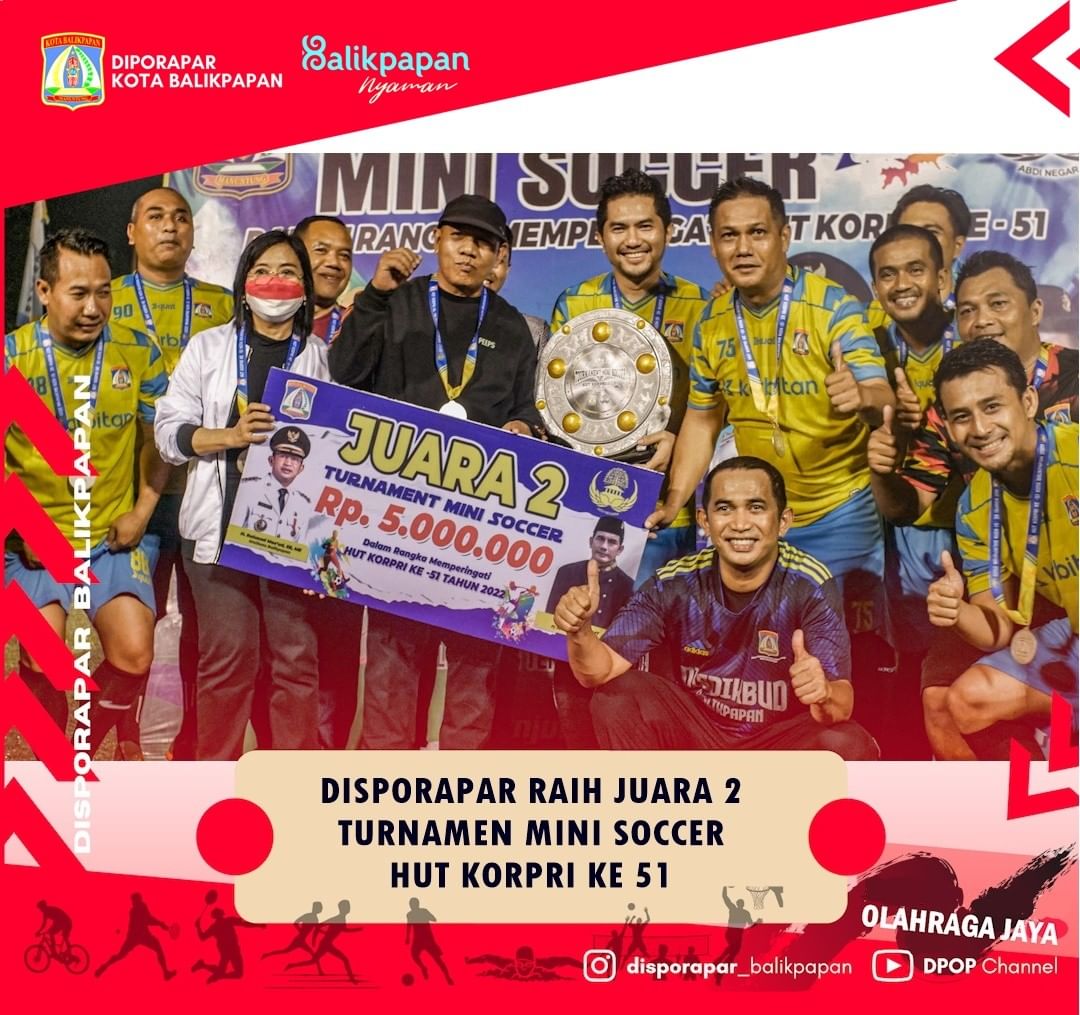 DPOP Raih Juara II Mini Soccer HUT KORPRI Ke 51