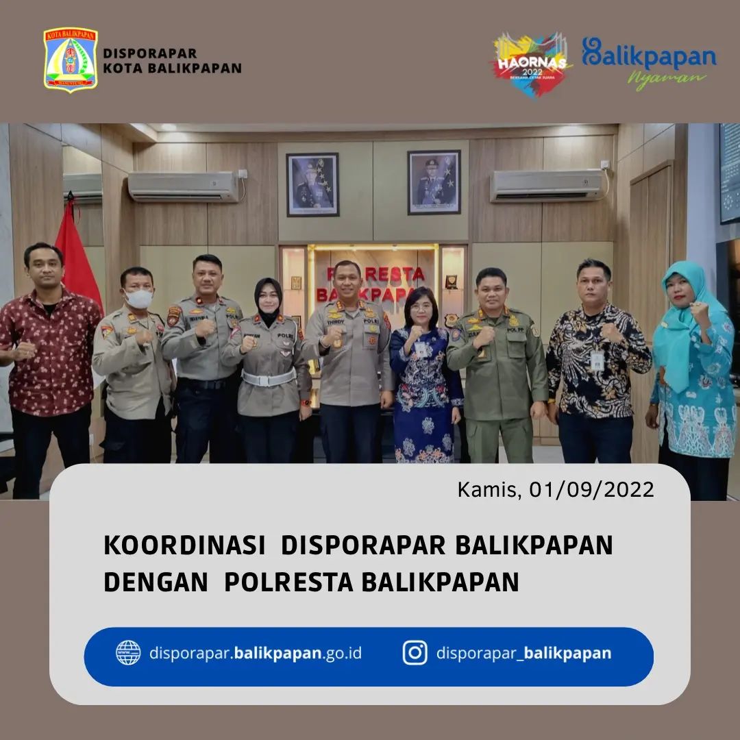 Disporapar Balikpapan silahturami dengan Polresta Balikpapan