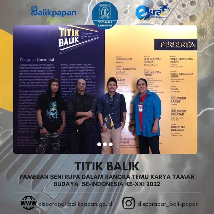 Pelaku Ekonomi Kreatif Balikpapan Ikut memeriahkan Kegiatan Pameran Seni Rupa 