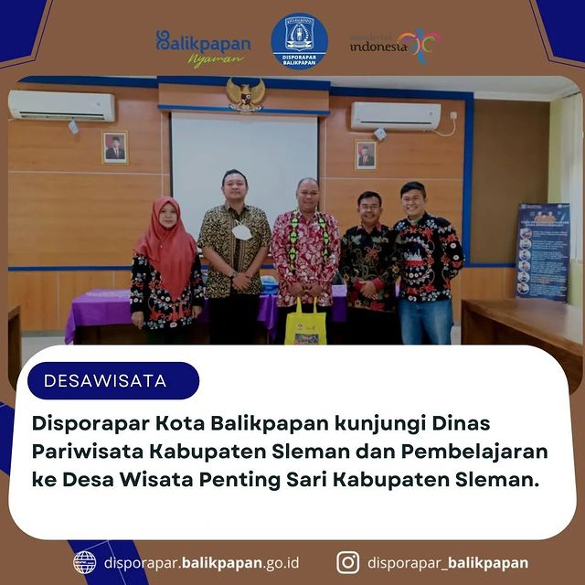 Disporapar Balikpapan kunjungi Dinas Pariwisata Kab. Sleman