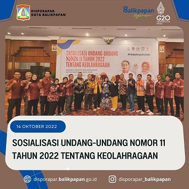 Kemenpora RI melakukan sosialisasi Undang-Undang Nomor 11 Tahun 2022 tentang Keolahragaan