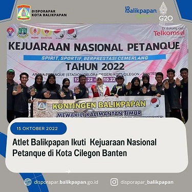 Atlet Balikpapan Kalimantan Timur Mengikuti Kejuaraan Nasional Petanque di Kota Cilegon Banten