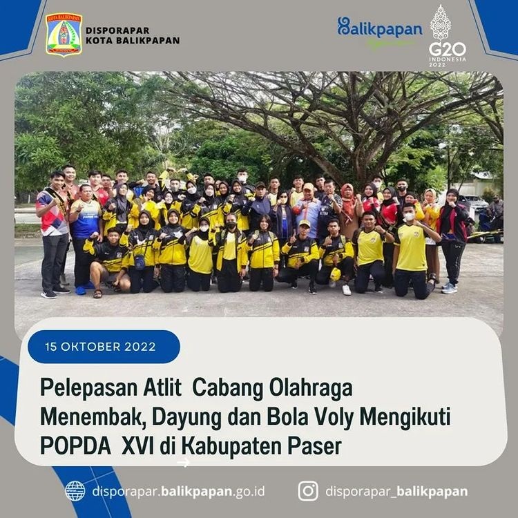 Atlet Cabang Olahraga Menembak, Dayung dan Bola Voly yang akan mengikuti POPDA XVI di Kabupaten Paser