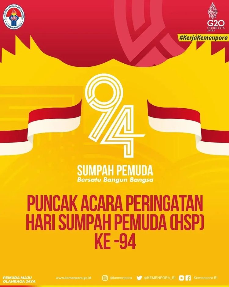 Puncak Acara Peringatan Sumpah Pemuda ke-94 