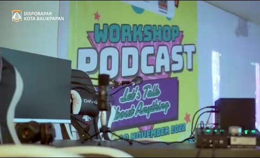 Disporapar Kota Balikpapan gelar Pelatihan Workshop Podcast 