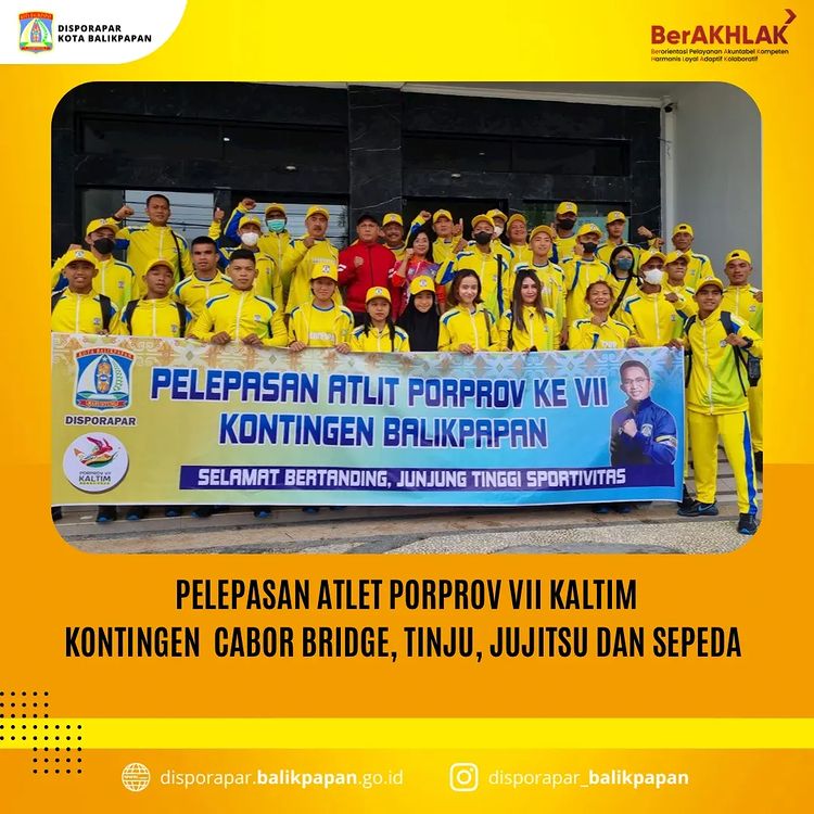 Pelepasan Para Atlet, Pelatih, Official Balikpapan dari Cabor Bridge, Tinju, Jujitsu dan Sepeda