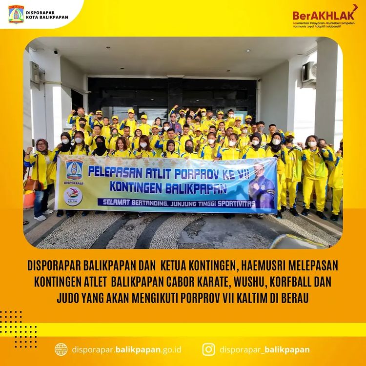 Pelepasan kontingen Atlet Balikpapan Cabor Karate, Wushu, Korfball dan Judo