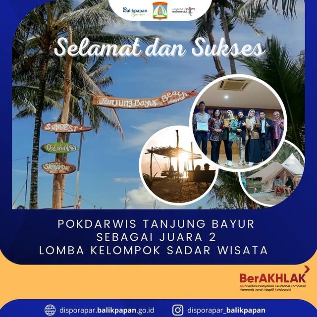 Pokdarwis Tanjung Bayur Raih Juara 2 Lomba Kelompok Sadar Wisata Tingkat Provinsi Kalimantan Timur Tahun 2022