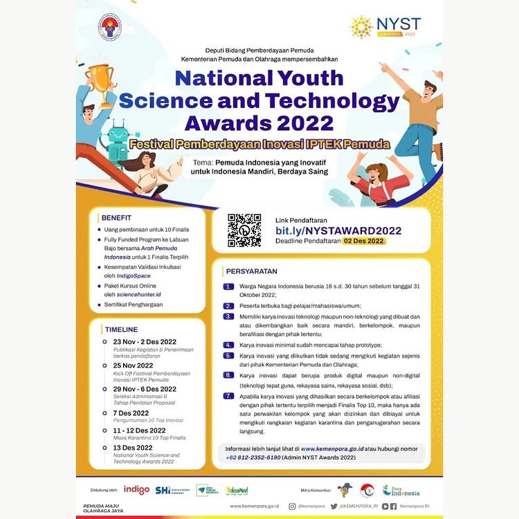 Nasional Youth Science and Technologi Award 2022