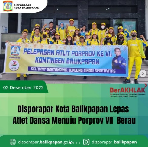 Pelepasan kontingen Atlet Dansa PORPROV VII KALTIM