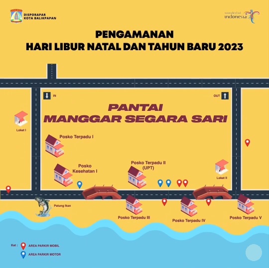 Pengamanan Hari Libur Natal dan Tahun Baru Pantai Segara Sari Manggar