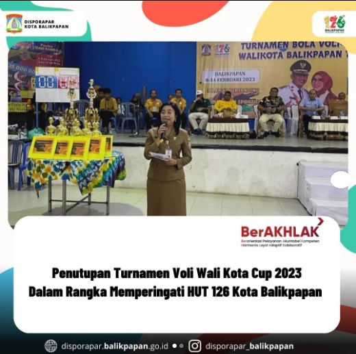 Penutupan Turnamen Voli Wali Kota Cup 2023