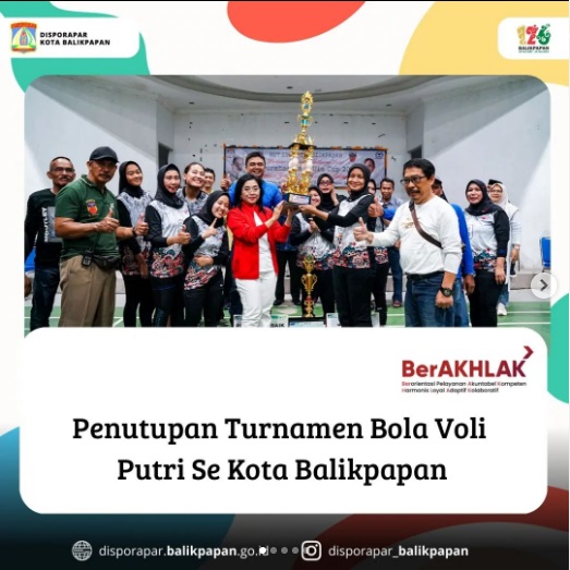 Penutupan Turnamen Bola Voli Putri Se Kota Balikpapan