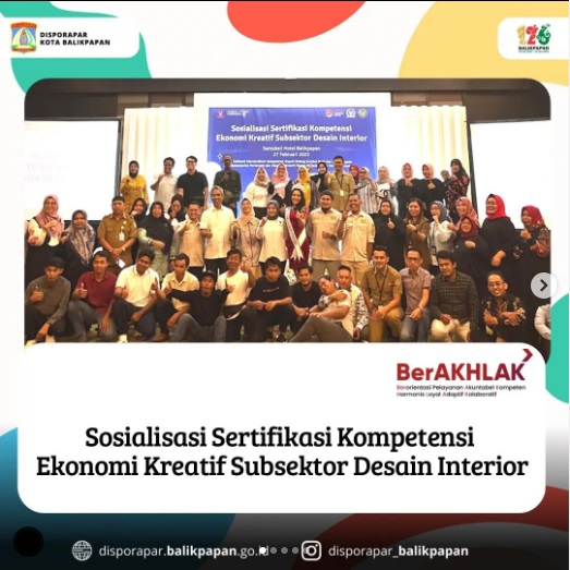 Sosialisasi Sertifikasi Kompetensi Ekonomi Kreatif Subsektor Desain Interior 