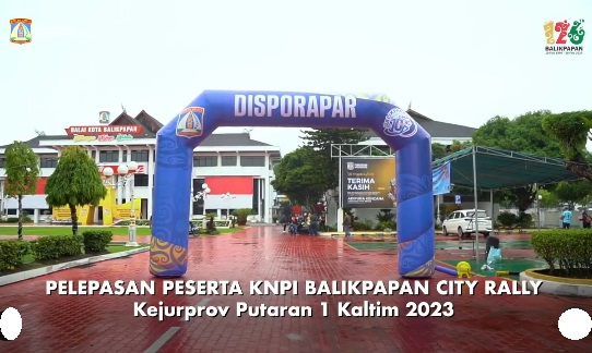  Pembukaan dan pelepasan peserta KNPI Balikpapan City Rally Kejurprov Putaran 1 Kaltim 2023