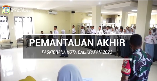 Proses penentuan tahap akhir (Pantukhir) seleksi calon Paskibraka Kota Balikpapan Tahun 2023