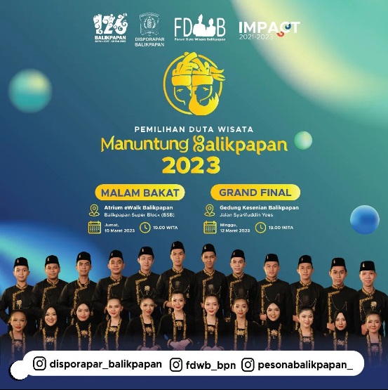 Malam Grand Final Pemilihan Putra-Putri Duta Wisata Manuntung Balikpapan 2023