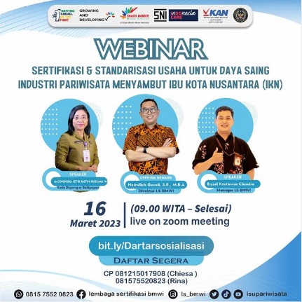 Webinar Sosialisasi Sertifikasi Usaha Pariwisata