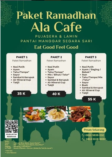 Paket Ramadhan Ala Cafe di Manggar Segara Sari