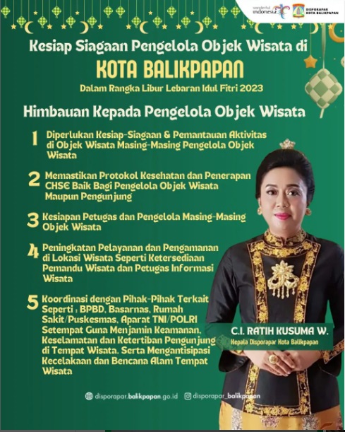 Himbauan Kepada Pengelola Objek Wisata