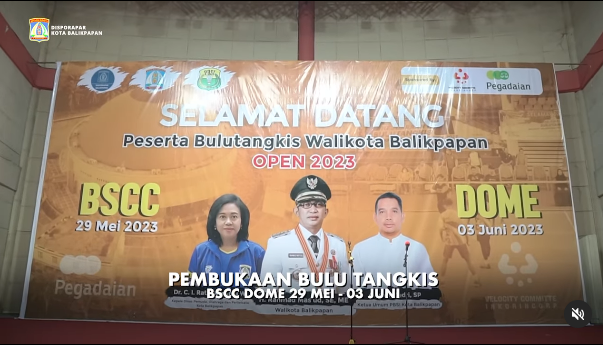 Pembukaan turnamen olahraga bulu tangkis, Wali Kota Balikpapan Open 2023