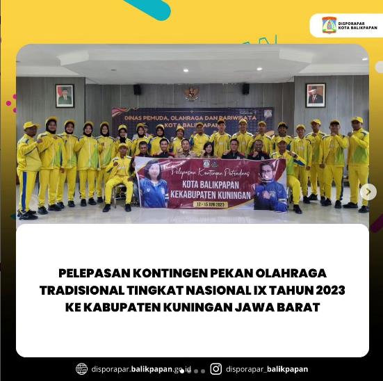 Pelepasan Kontingen Pekan Olahraga Tradisional Tingkat Nasional IX Tahun 2023