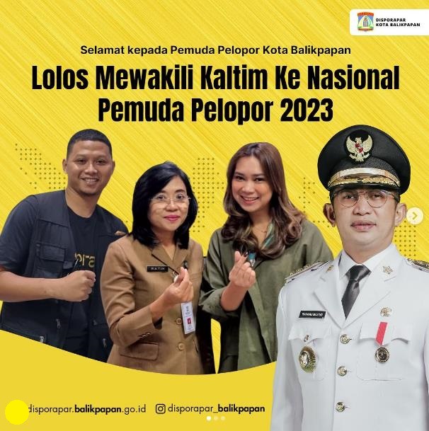 Pemuda Pelopor Kota Balikpapan Lolos Mewakili Kaltim ke Nasional Pemuda Pelopor