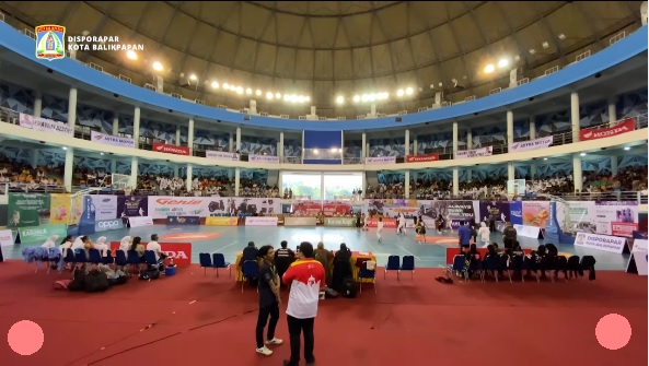 Turnamen Merdeka Cup Bola Basket antar SMA Sebalikpapan di BSCC Dome