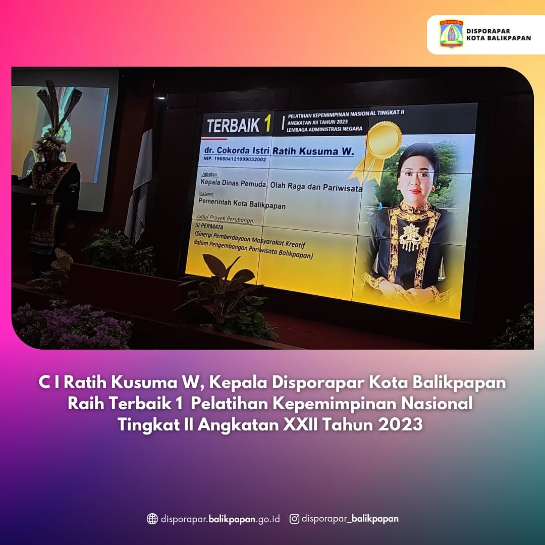 Pengumuman lima peserta terbaik Pelatihan Kepemimpinan Nasional Tingkat II Angkatan XXII Tahun 2023