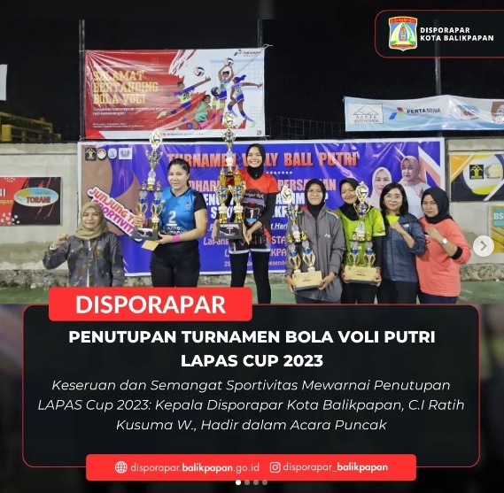 Penutupan Turnamen Bola Volley Putri Lapas Cup 2023