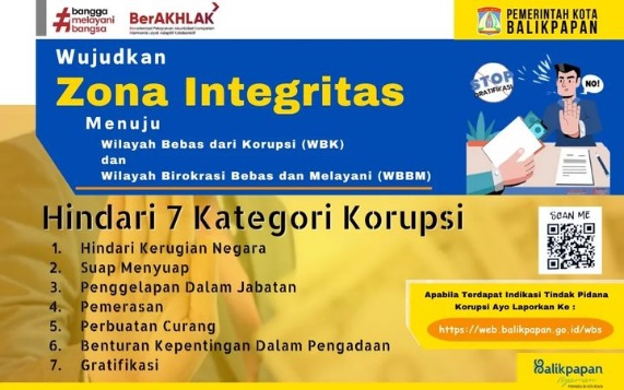 Zona Integritas Disporapar Kota Balikpapan