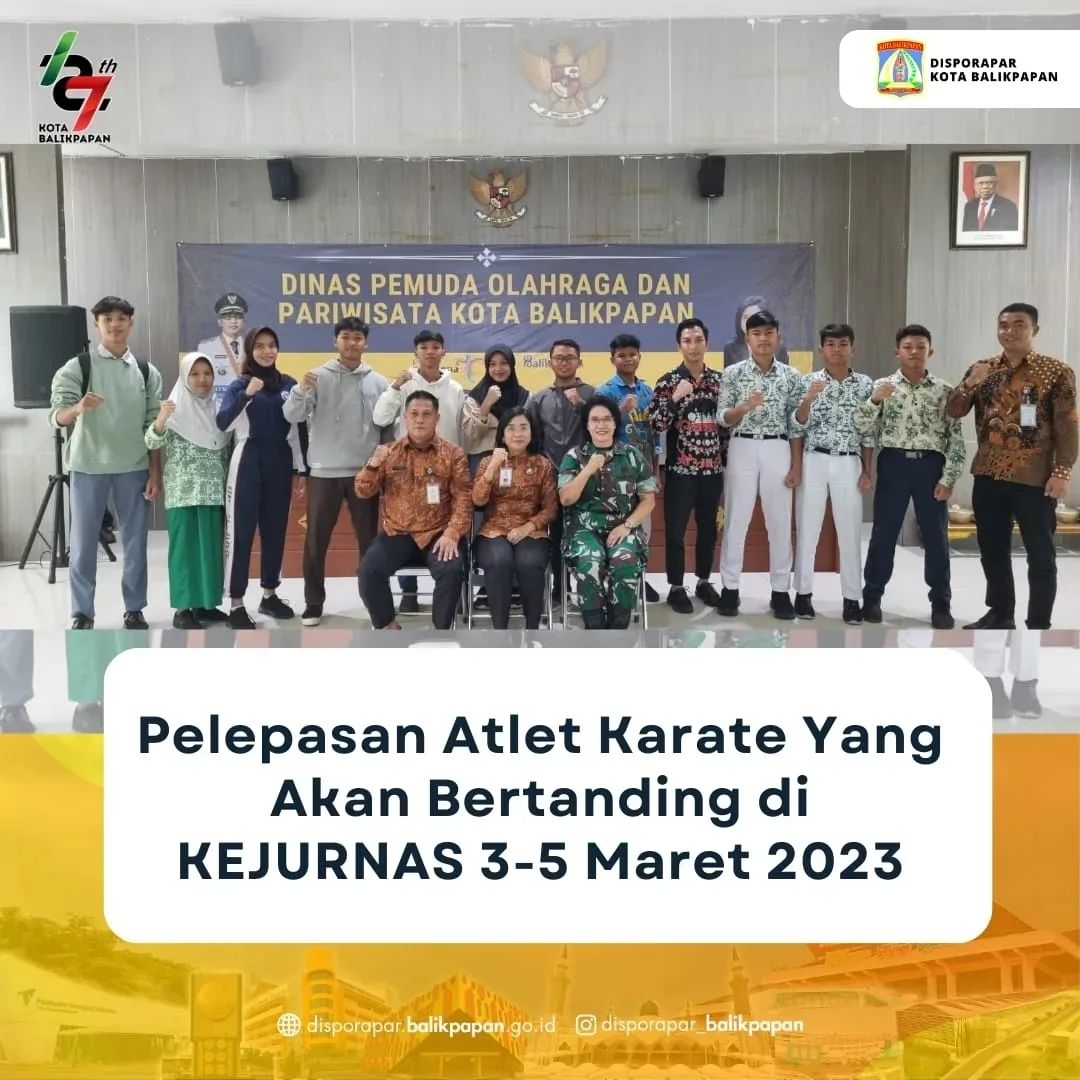 Pelepaan Atlit Karate Yang Akan Bertanding Di KEJURNAS 