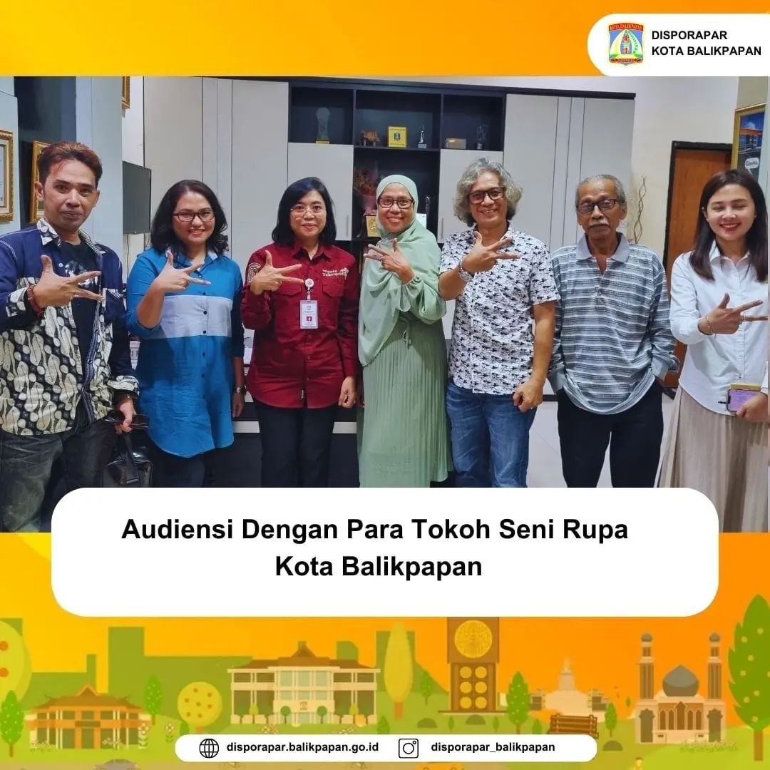 AUDIENSI DENGAN PARA TOKOH SENI RUPA KOTA BALIKPAPAN