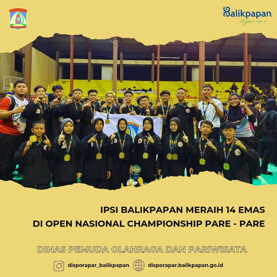 IPSI BALIKPAPAN MERAIH 14 EMAS DI OPEN NASIONAL CHAMPIONSHIP PARE-PARE